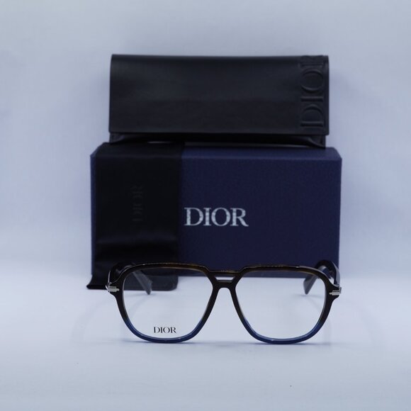 Final Price! Dior DIORBLACKSUITO AI 2800 Havana/Blue Eyeglasses 57mm